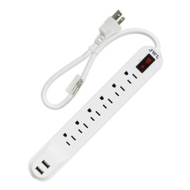 Multicontacto 6 entradas/ 2 USB-JMC-03
