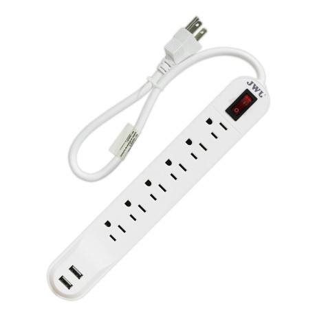 Multicontacto 6 entradas/ 2 USB-JMC-03