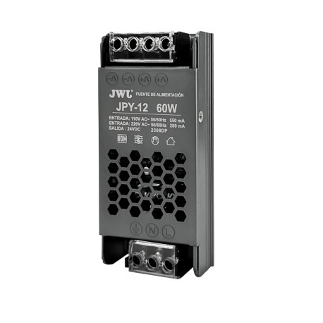 Adaptador tira LED capacidad 60w (Para perfiles)