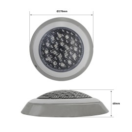 LUMINARIO DE LED SUMERGIBLE ESTILO A 18W RGB (MULTICOLOR)