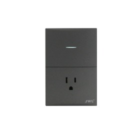 PLACA CON INTERRUPTOR SENCILLO Y UN TOMA CORRIENTE (JTL-G7744)