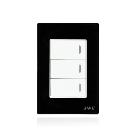 PLACA CON 3 INTERRUPTORES SENCILLOS