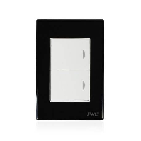 PLACA CON 2 INTERRUPTORES ESCALERA