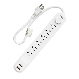 Multicontacto 6 entradas/ 2 USB- JMC-02